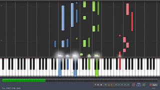 Snowflake  Sia  Piano Tutorial  Synthesia Karaoke [upl. by Cynera]