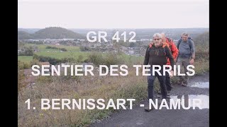 GR 412  SENTIER DES TERRILS 1 BERNISSART  NAMUR 191 km [upl. by Issi]