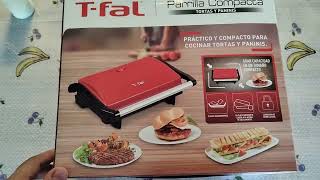 Parrilla compacta para tortas y paninis TEFAL [upl. by Noseimaj]