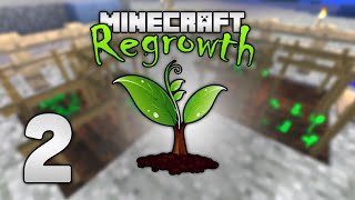 Modded Minecraft Regrowth HQM  2  Becoming one with nature [upl. by Buschi]