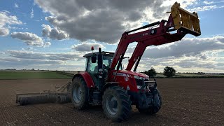 Tractors and diggers Drilling new grass [upl. by Ares]