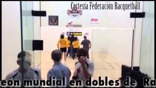 Video Momento de la victoria Colombia campeón mundial en dobles de Racquetball [upl. by Lynelle819]