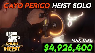 Cayo Perico Heist SOLO  MAX PAYOUT 4926400  443 Speedrun GTA Online [upl. by Allenaj942]