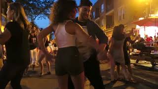 Bachata Social at the Street Latin Dancing night on June 29 2018 [upl. by Prader579]