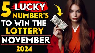 5 👑 LUCKY NUMBERS  WIN the LOTTERY amp Become WEALTHY in November 2024  Aspire Era [upl. by Ashia109]