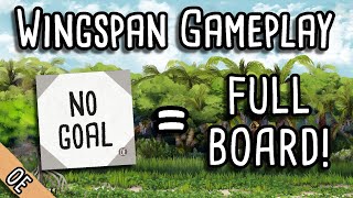 Wingspan Gameplay  No Goal Round 1 leads to a full board [upl. by Yellehs]