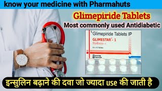 Glimepiride 1 mg  Glimepiride 2mg tablet  Glimepiride tablets ip 1mg uses in hindi  Antidiabetic [upl. by Aytak]