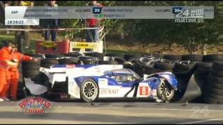 Huge Crash at Le Mans 24 Hour Race [upl. by Brathwaite21]