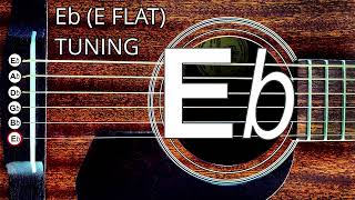 E FLAT TUNING HALF STEP DOWN FROM STANDARD  GUITAR TUNER [upl. by Elleined]