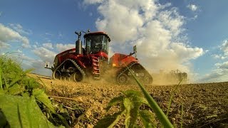 Big tracteur dans le Nord de la France avec QUADTRAC 500 et Xerion 3800 au semis du blé [upl. by Farnham]