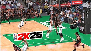 LeBron James And1 Dunk Over Shaq amp Pierce  1011 Heat vs 1011 Celtics  NBA 2K25 XSX 4K [upl. by Hausmann548]