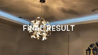 How To Make A Modern Tray Ceiling With Led Lights [upl. by Darryl]