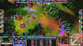 CST vs TWZ G1  LCS 2014 NA Spring Promo [upl. by Aicilihp]