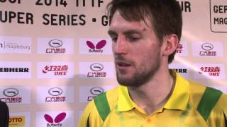 Mengel Interview after Beating Wang Hao [upl. by Ethelstan]