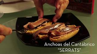 VIDEORECETA Tosta dulce de Anchoas del Cantábrico con paté de pato [upl. by Ahlgren141]