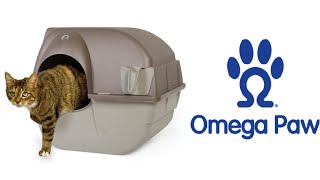 Omega Paw SelfCleaning Litter Box How to Use [upl. by Elleynad]