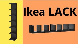 Install ikea lack shelf [upl. by Ecnerewal]