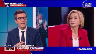 Valérie Pécresse invitée de Face à BFM 23 février 2022 [upl. by Aihsile312]