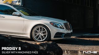 Niche NC279 Prodigy 5  20x9 ET20  20x11  ET44  Silver with Machined Face  Mercedes S550 [upl. by Cott429]