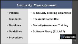 Domain 1 Policies Standards Baselines Guidelines Procedures EULA [upl. by Giffy]