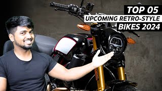 TOP 05 Upcoming RetroStyle️‍🔥Bikes India 2024  Upcoming Retro Bikes  Upcoming Bikes In India 2024 [upl. by Sokim]