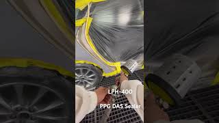 Sealer application  LPH 400 iwata spraypaint spraygun 3m paint bodytech detailing carpaint [upl. by Eico]