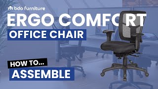 How To Assemble The Ergo Comfort Mesh Office Chair  From Buy Direct Online [upl. by Bijan]