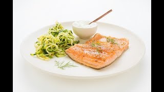 Filet de truite en papillotes et spaghettis de courgettes à l’érable [upl. by Lad314]