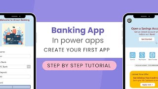 Create your first PowerApps Banking App Learn to Build from Scratch Full tutorial [upl. by Bogart]