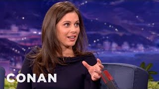 Erin Burnett Interview Part 1 102312  CONAN on TBS [upl. by Crofoot292]