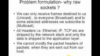 Raw Sockets Basics Presentation [upl. by Jacy]