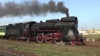 Ol4959 Włoszakowicze Parallelfahrt last steamweekend in Wolsztyn 2932014 [upl. by Suicul]