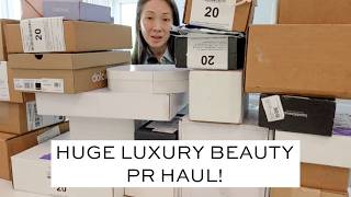 Huge Luxury Beauty PR Haul [upl. by Carlye]