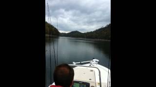 Fontana Lake North Carolina Fall Fishing Run [upl. by Coulson482]