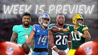 Sunday NFL Game Breakdowns Week 15 Football Statistical Breakdowns [upl. by Honan53]