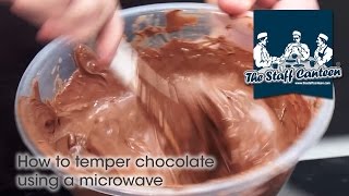 How to temper chocolate using a microwave [upl. by Enilemme]