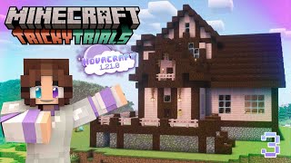 I BUILT A CHERRY COTTAGE 💜 Minecraft 121 Lets Play Ep 3 ⛏️ [upl. by Demetre]