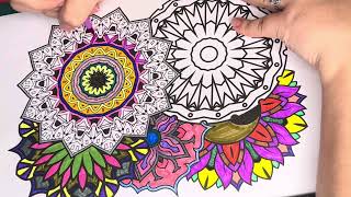 Colour me Happy  Mandala wellness mindfulness art colouring happy colourme mandala [upl. by Soracco]