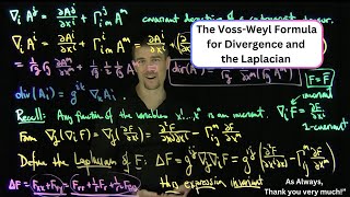 The VossWeyl Formula for Divergence and for the Laplace Operator [upl. by Llennyl]