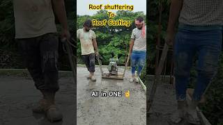 Roof shuttering to roof Casting shuttringwork roof concrete [upl. by Eltsryk]