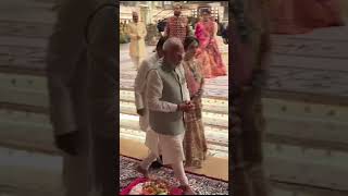 PM MODIJI VISIT THE AMBANIS MARRIAGE CEREMONY GOT BLESSINGS BY SHANKACHARYA OF HIMALAYA [upl. by Harrat537]