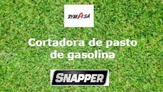 CORTADORA DE PASTO DE GASOLINASnapper 21quot HIVAC [upl. by Goody]