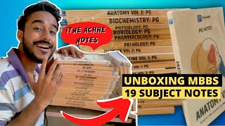 Best Notes For MBBS  Unboxing MBBS 19 Subject Notes  PrepLadder 40 Notes [upl. by Brown855]