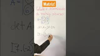 Como calcular o determinante de uma matriz de segunda ordem matriz 2x2 matematika vestibular [upl. by Lledraw]