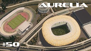 Sports Center  Cities Skylines  Aurelia 50 [upl. by Notsek]