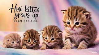 How kittens grow up from day 120 in tough conditions sad ending [upl. by Tosch955]