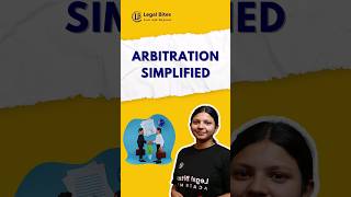 What is Arbitration  Legal Bites Academy arbitration legalbites legalstudies lawstudents [upl. by Jessi245]