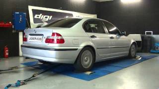 Reprogrammation Moteur BMW 320d 150cv  180cv dyno Digiservices [upl. by Weed863]