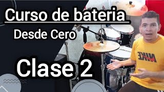 Curso de bateria desde cero  Clase 2  Ejercicios iniciales para bateria  Clases de bateria [upl. by Arabelle]