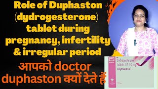 Dydrogesterone  role of duphaston tablet during pregnancy  use  side effects dydroboondydrogest [upl. by Mattox456]